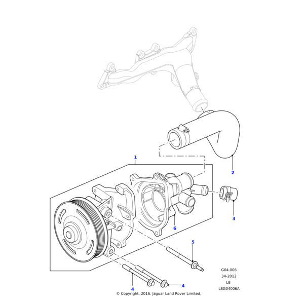Land Rover Bolt - Hex.Head