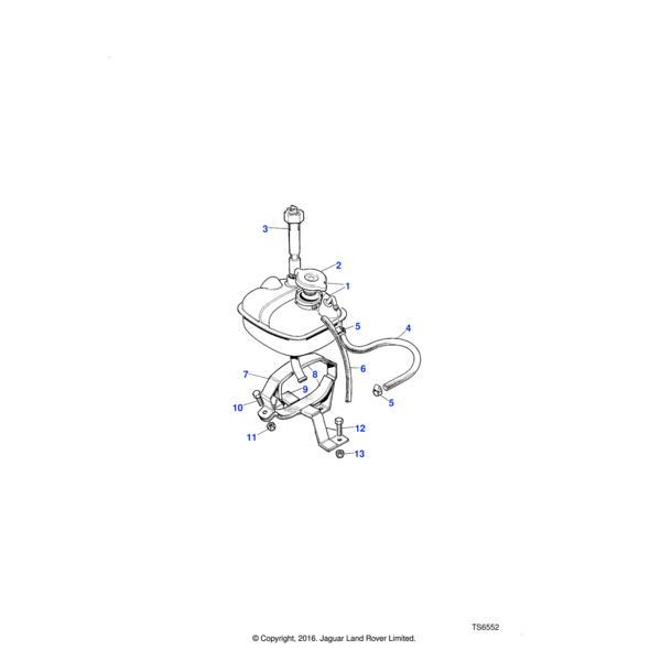 Land Rover Hose-radiator to expansion tank