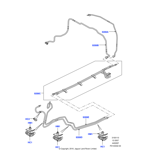 Land Rover Tube - Fuel