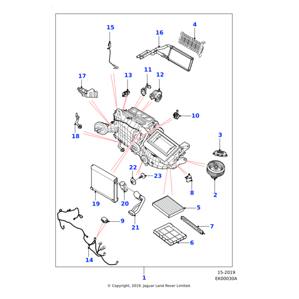 T4N23732 - Jaguar Heater harness