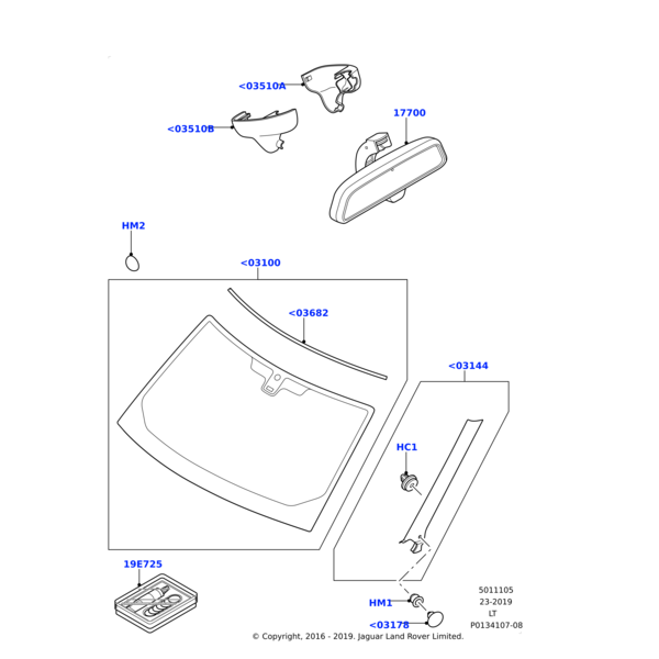 Land Rover Glass - Windscreen