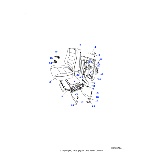 Land Rover Clip-trim retention