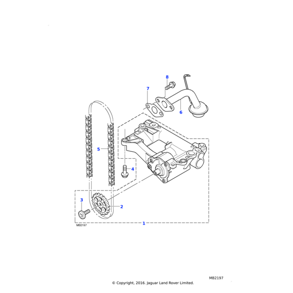Land Rover Pump assembly-engine oil