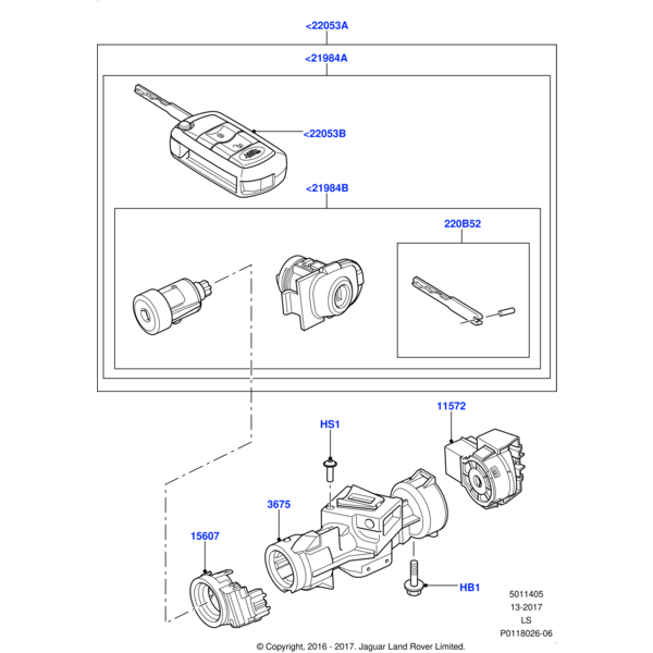 Land Rover Lockset - Complete Vehicle