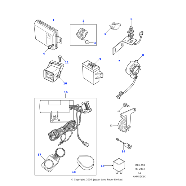 Land Rover Transmitter plip burglar alarm