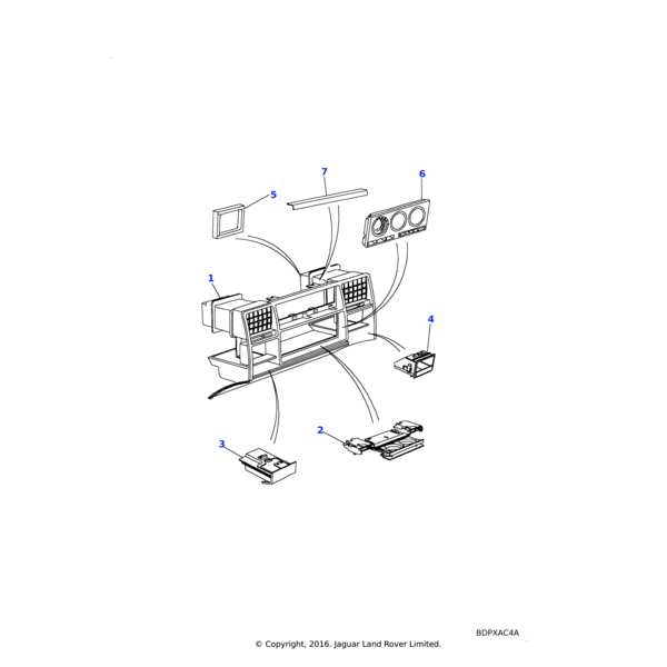 Land Rover Tray-console picnic