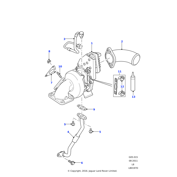 Land Rover Hose - Oil Return