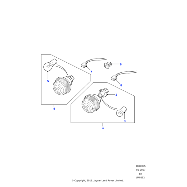 Land Rover Streuscheibe & Gehäuse,Blinker vorn