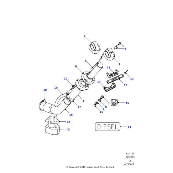 Land Rover Deckel,Einfüllstutzen,Tankstutzen