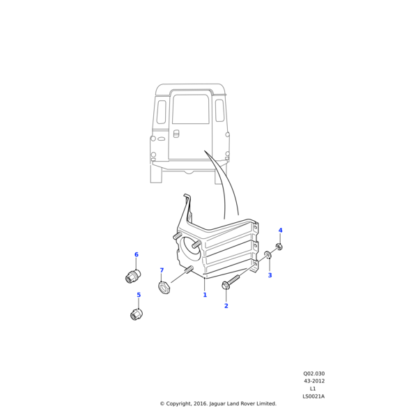 Land Rover Washer-Plain