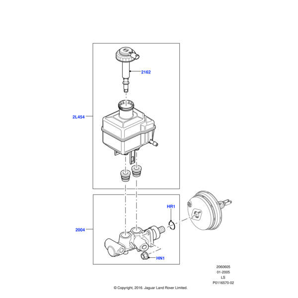 Land Rover Reservoir - Brake Fluid