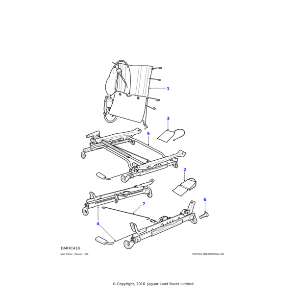 Land Rover Element-front seat squab heater
