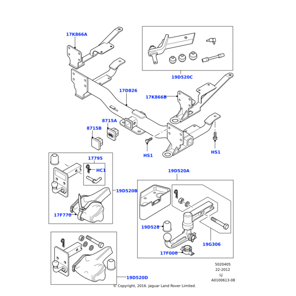 Land Rover PLUG - TRAILER HITCH