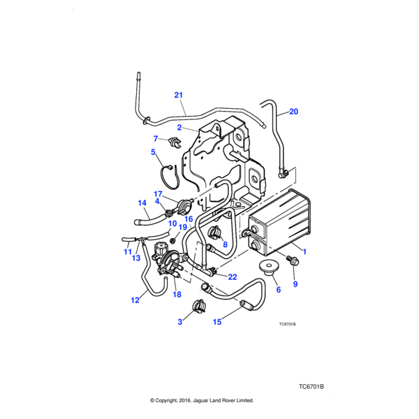 Jaguar Land Rover Schlauch-T-Anschluss/Pumpe-Waschanlage