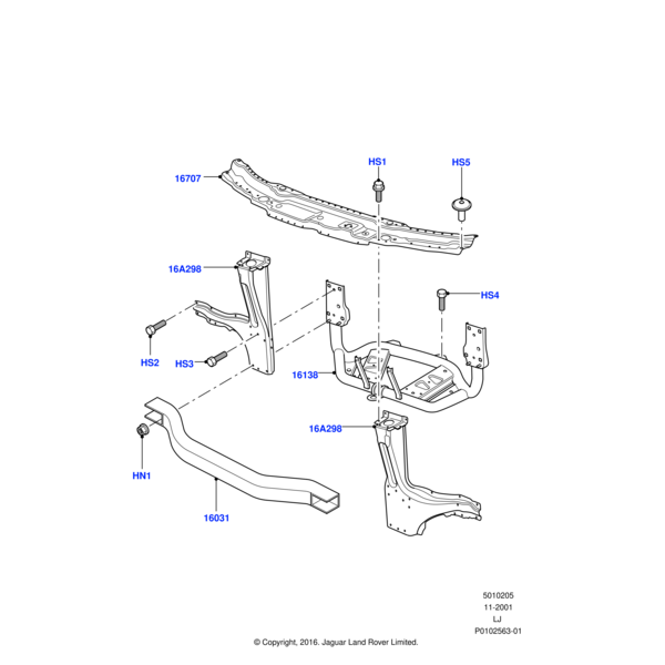 Land Rover Support - Radiator