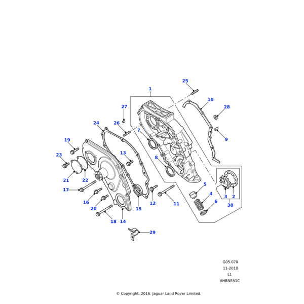 Land Rover Cover Plate