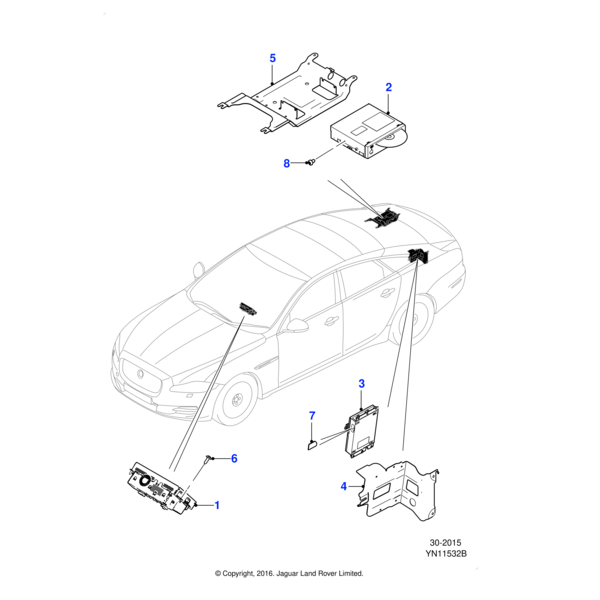 C2D48753E - Jaguar Touch screen display