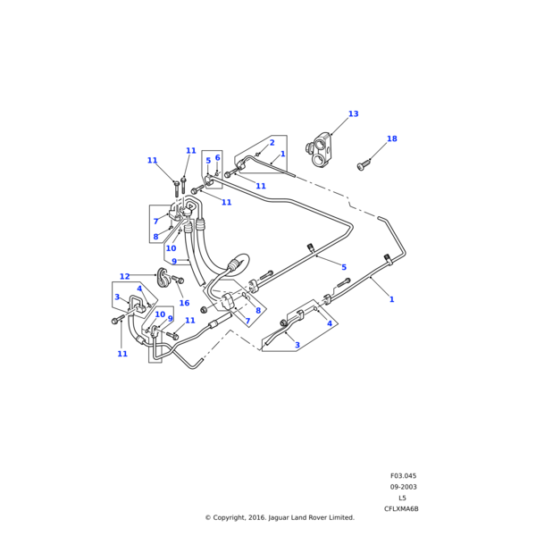Land Rover Pipe-liquid air conditioning