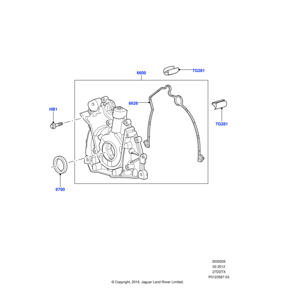 Land Rover Seal - Crankshaft Oil - Front