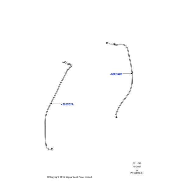 Land Rover Tube - Water Drain
