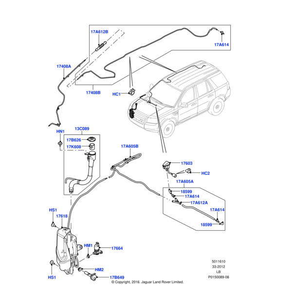 Land Rover Valve-wash system non return