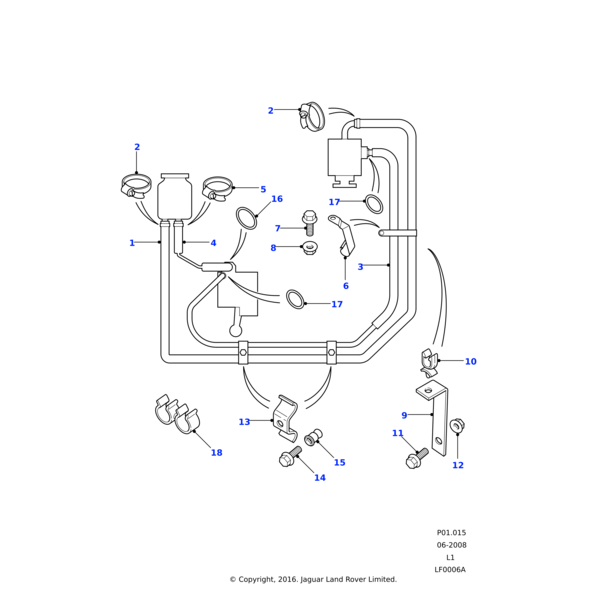 Land Rover Pipe assembly-pump to steering box