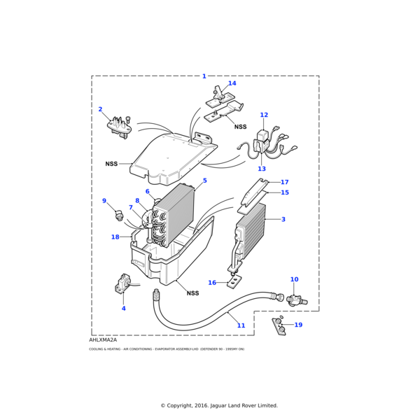 Land Rover Kit-matrix &amp; seals heater