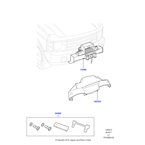 Land Rover Kit - Halter - Kennzeichen