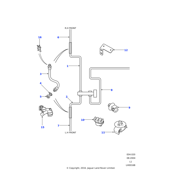Land Rover Bremsleitung kpl.