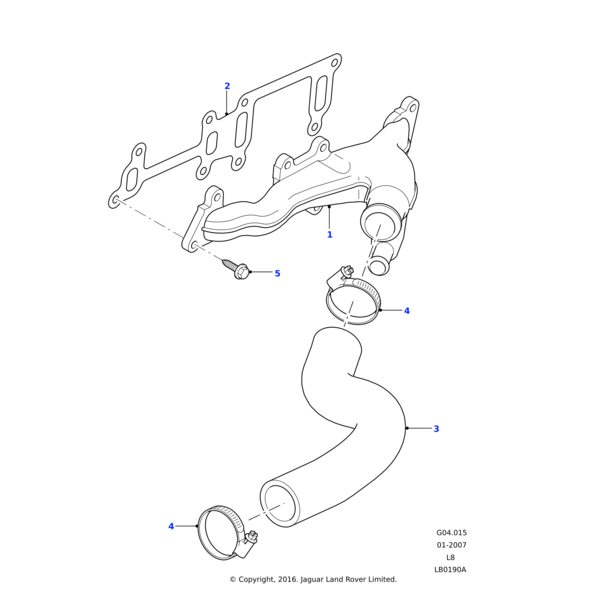 Land Rover Hose - Water