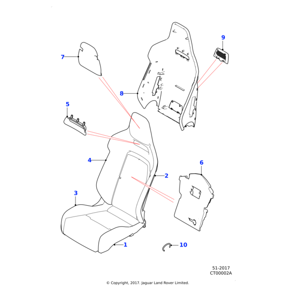 T2R23181QNE - Jaguar Cushion cover