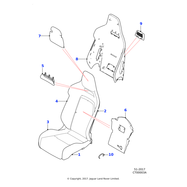 T2R23178YLT - Jaguar Cushion cover