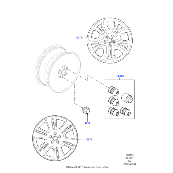 Locking Wheel Nuts - Gloss Black finish