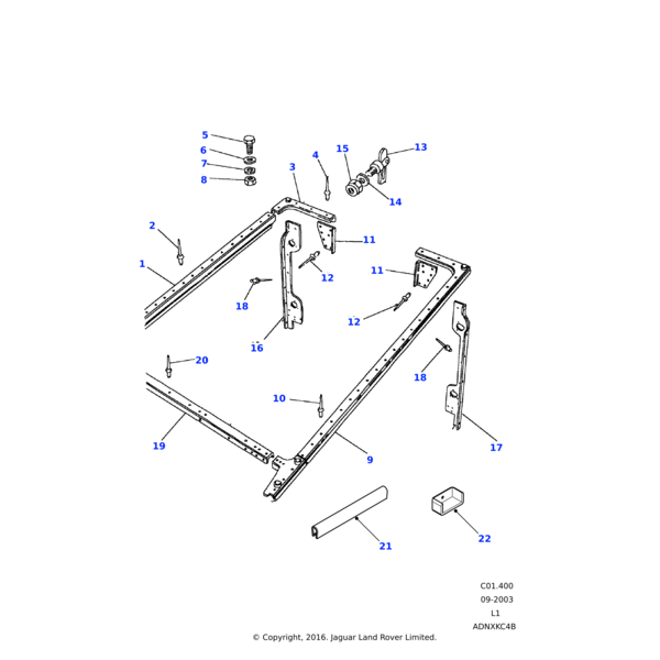 Land Rover Capping-rear