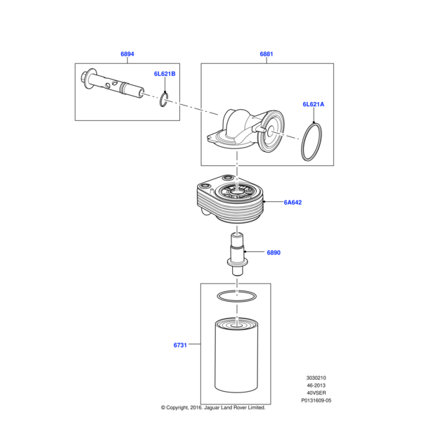 Land Rover Filter - Oil