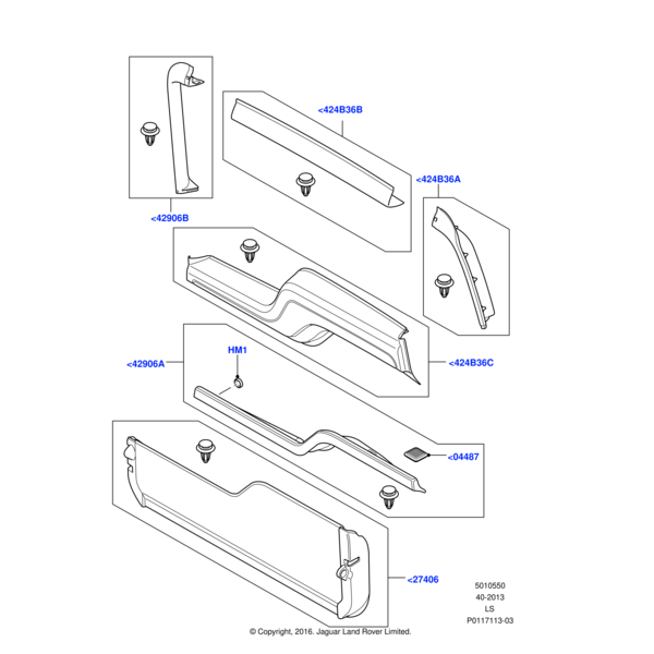 Land Rover Panel - Trim