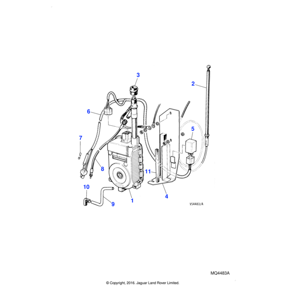 AGU1299 - Jaguar Aerial drain outlet hose