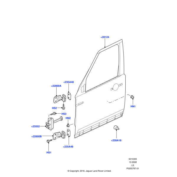 Land Rover Hinge