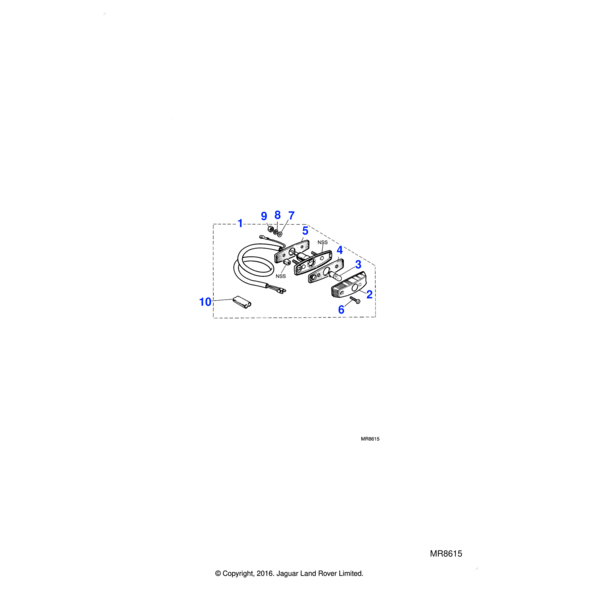 608311 - Jaguar Land Rover Dichtung, Dichtsitz Streuscheibe