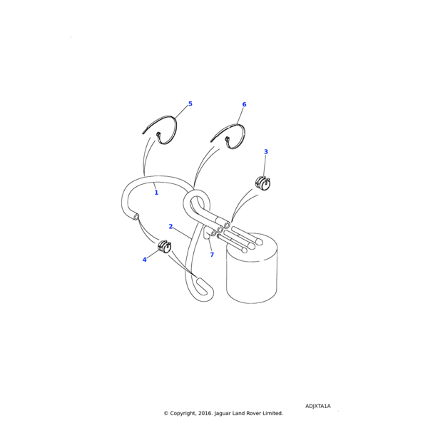 Land Rover Canister &amp; bracket assembly charcoal