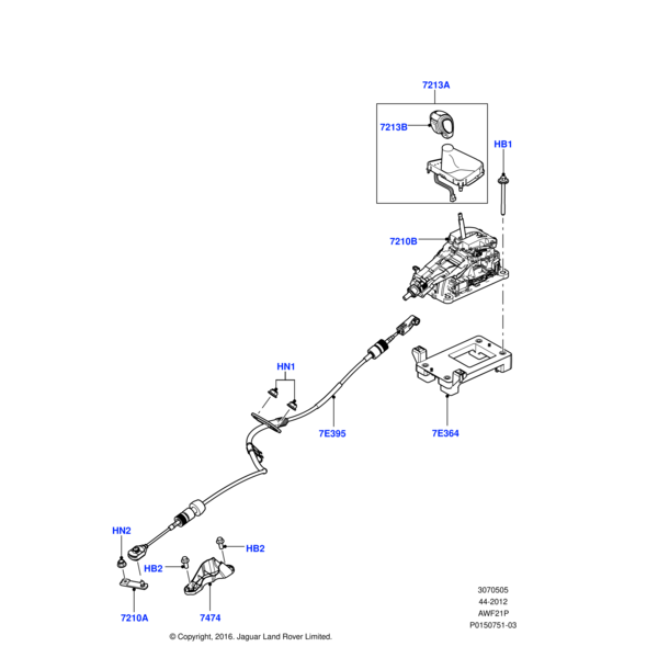 Land Rover Bracket - Control Cable