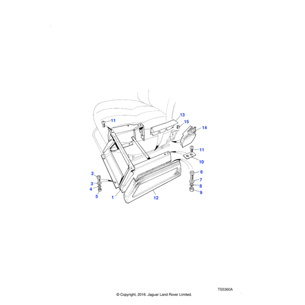 Land Rover Plinth assembly-seat