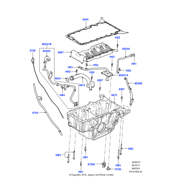 Land Rover Hose - Oil
