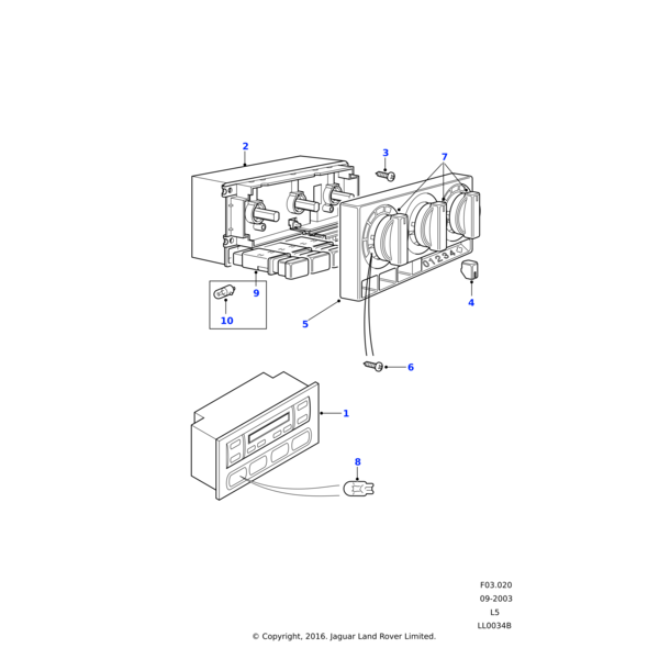 Land Rover Bulb illumination assembly