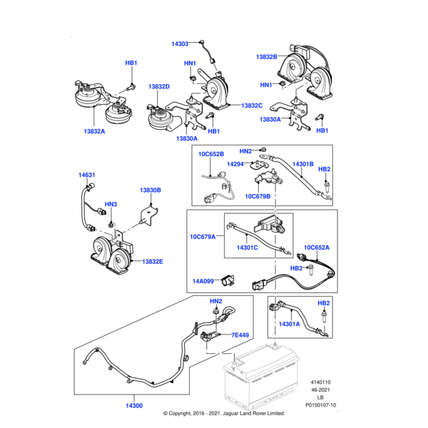 Land Rover Nut - Flanged