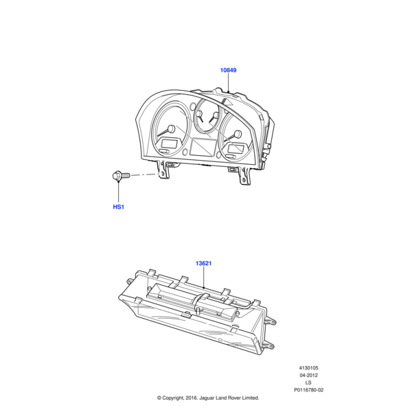 Land Rover Streuscheibe - Kombiinstrument