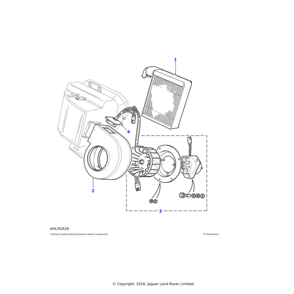 Land Rover Gebläsegehäuse