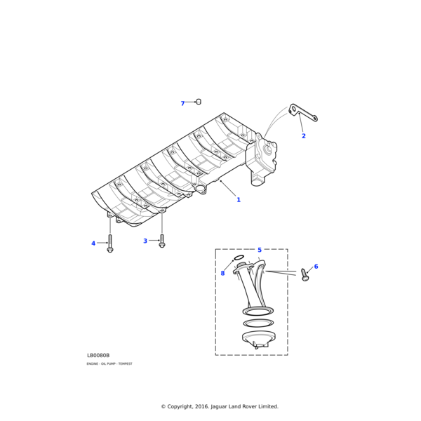 Land Rover O ring-oil suction pipe seal
