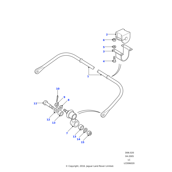 Land Rover Stabilisator kpl.-Hinterradaufhängung