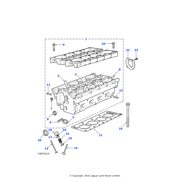 Land Rover Valve-cylinder head exhaust
